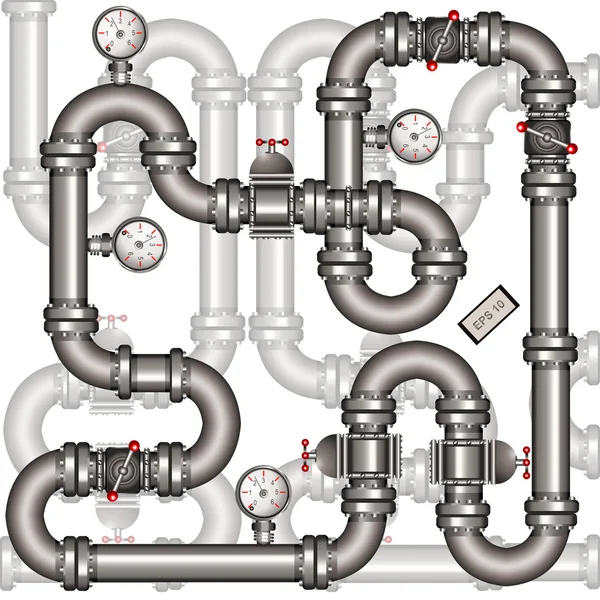 Fundo do gasoduto — Vetor de Stock