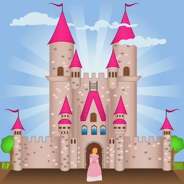 Castelo gótico —  Vetores de Stock
