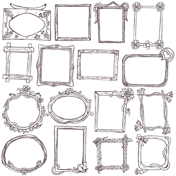 Marcos de Doodle — Archivo Imágenes Vectoriales