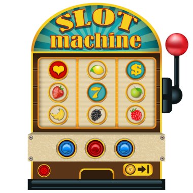 Slot machine icon clipart