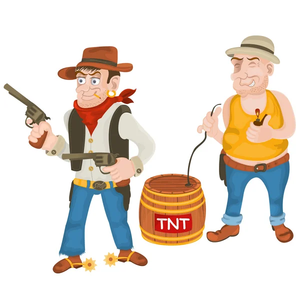 Wild west bandits — Stock Vector