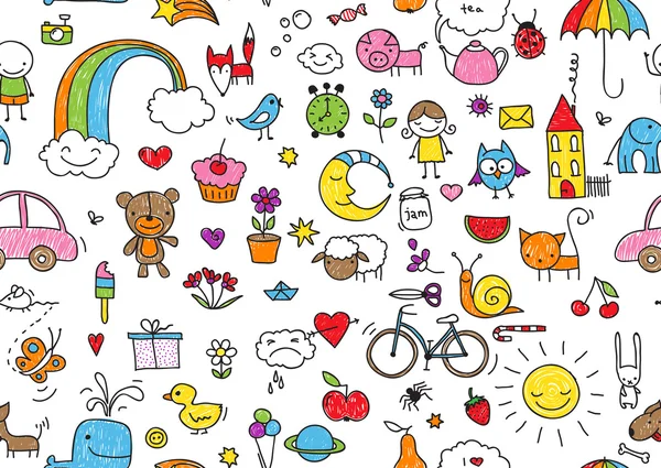 Dikişsiz çocukça doodle