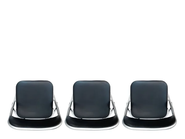 Black Waiting Chair — Stock Photo, Image