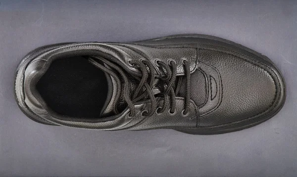 Yürüyüş ayakkabısı siyah — Stok fotoğraf