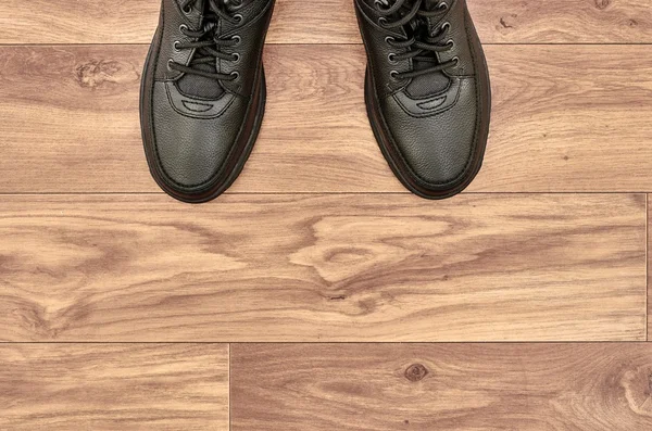 Zapatos para caminar negros —  Fotos de Stock