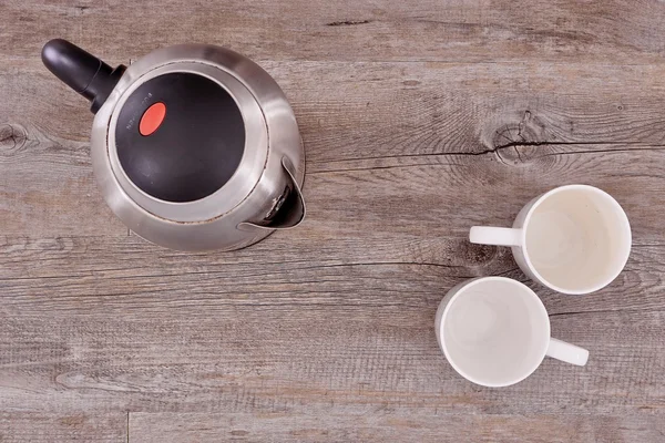 Silver Electric Kettle — Stock Photo, Image