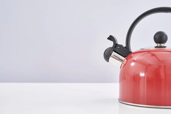 Red Stove Kettle — Stock Photo, Image