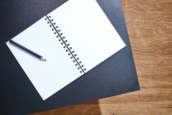 Una Foto Estudio Cuaderno Blanco — Foto de Stock