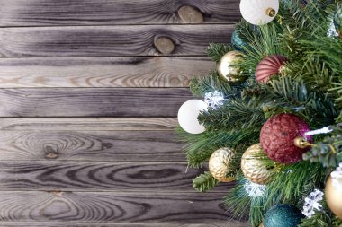 Noel arkaplanının stüdyo fotoğrafı.