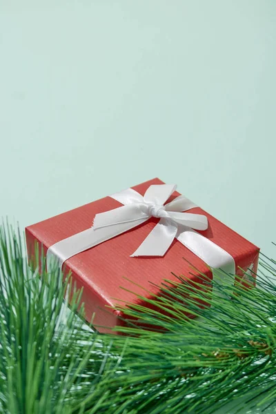 Una Foto Studio Regalo Natale — Foto Stock