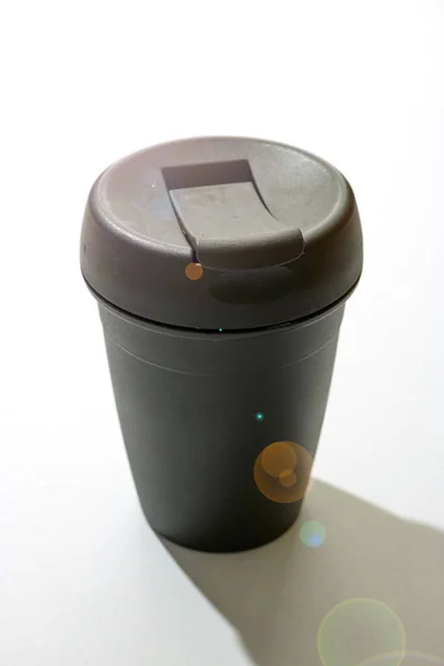 Yeniden Kullanılabilir Kahve Fincanının Stüdyo Fotoğrafı — Stok fotoğraf