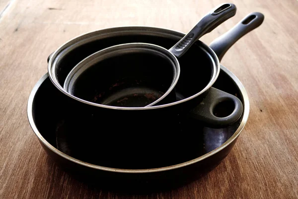 Studio Photo Pots Pans — Stock Photo, Image