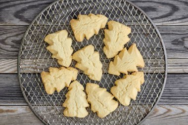 Noel kurabiyelerinin stüdyo fotoğrafı.