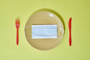 Yemek tabağının stüdyo fotoğrafı.