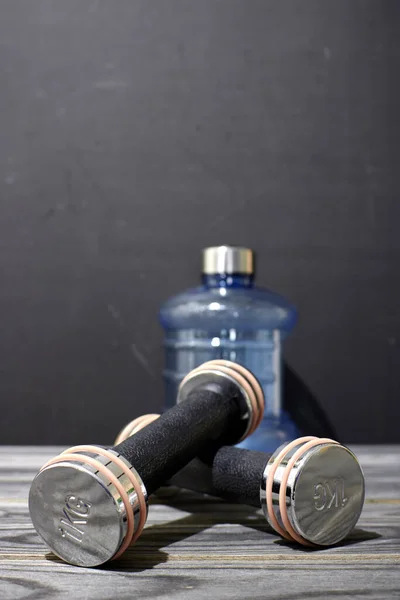 Een Studio Foto Van Gym Dumbells — Stockfoto