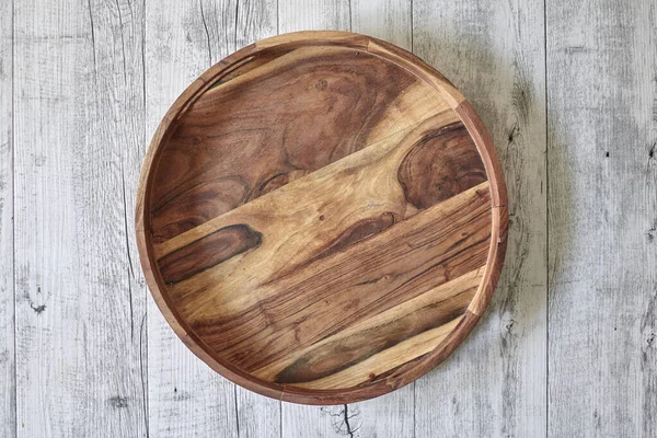 Studio Photo Wooden Serving Tray — Stock Photo, Image