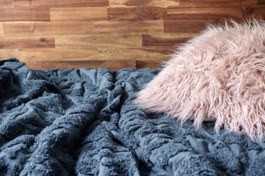 Yatak örtüsü doona 'nın stüdyo fotoğrafı.