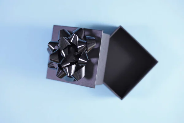 Studio Photo Ofa Black Gift Box — Stock Photo, Image