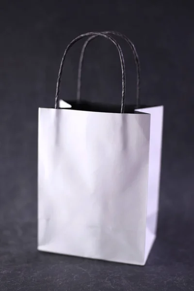 Studio Photo White Gift Bag — Stock Photo, Image