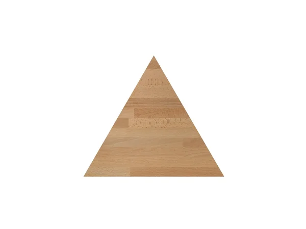 Trä triangel — Stockfoto