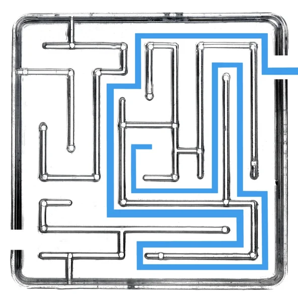 Imagem abstrata de um labirinto — Fotografia de Stock