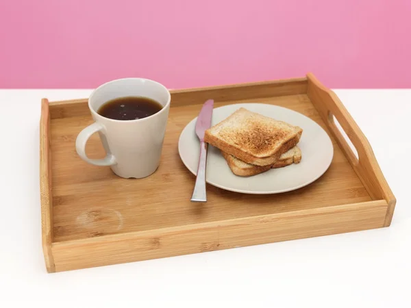 Podnos se snídaní — Stock fotografie
