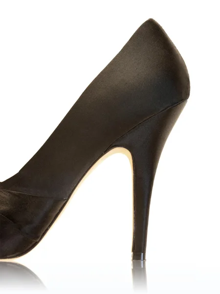 Fekete magas sarkú cipő — Stock Fotó