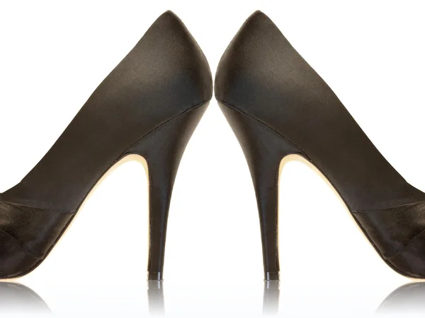 Fekete magas sarkú cipő — Stock Fotó