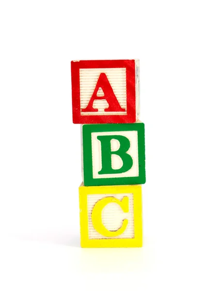 ABC-блоки — стоковое фото
