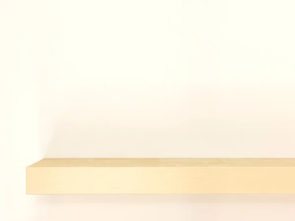 Półka drewniana — Zdjęcie stockowe