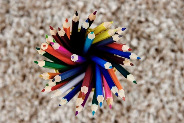 Színező ceruza szőnyeg — Stock Fotó