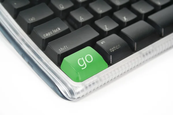 Кнопка Go на клавиатуре компьютера — стоковое фото