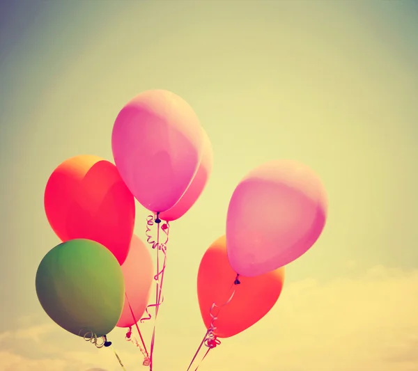 Flerfärgade ballonger — Stockfoto