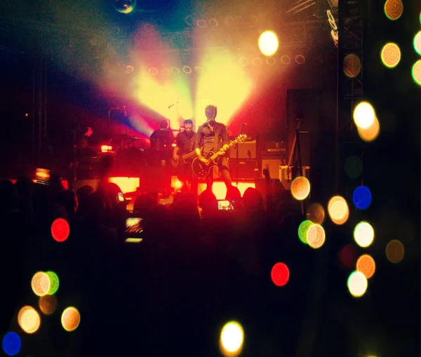 Concert shot done with instagram filter — Stock Photo, Image