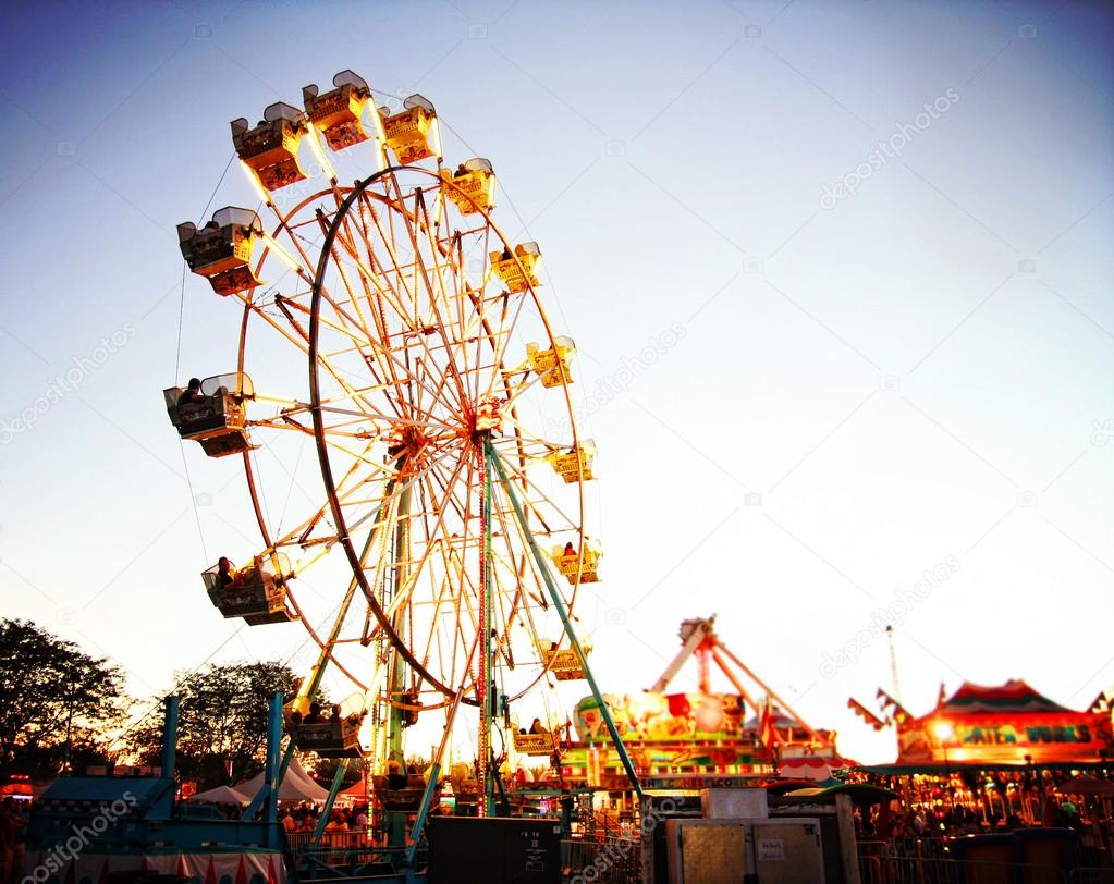 Ferris wheel in luna park