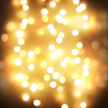 Sarı bokeh