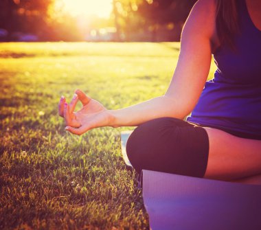 kadın meditasyon Yoga pose