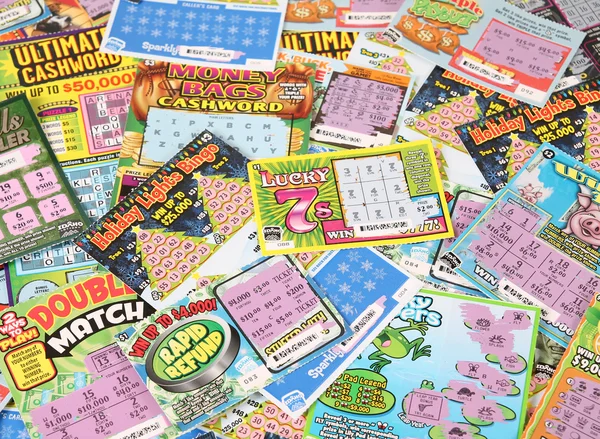 Lottery scratch tickets — Stock Photo, Image