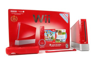 The Wii gaming system in special edition clipart