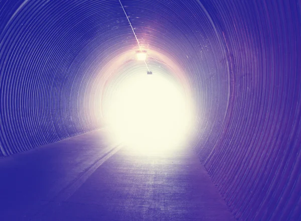 Light in the end of tunnel — Stock Photo, Image