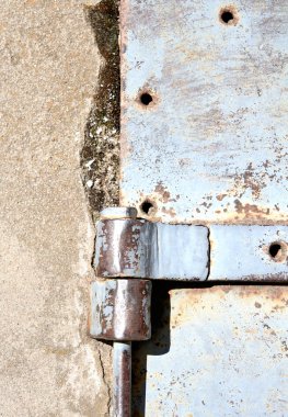 Rusty grunge metal zemin üzerine cıvata