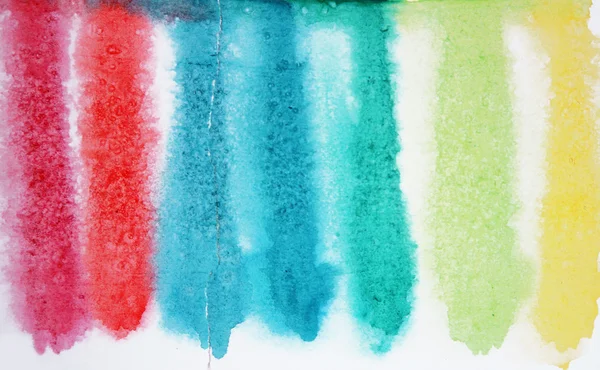 Colored watercolor drips — Stock Photo, Image