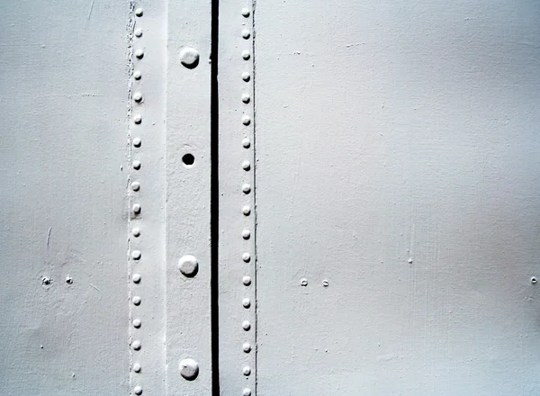 Metal surfaces with rivets — Stock Photo, Image