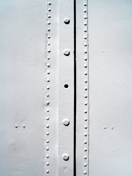 Metal surfaces with rivets — Stock Photo, Image