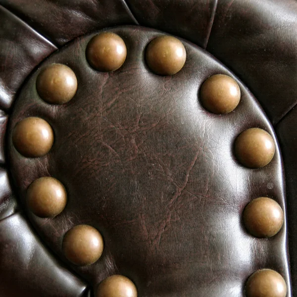Lyx knäppt läder mönster — Stockfoto