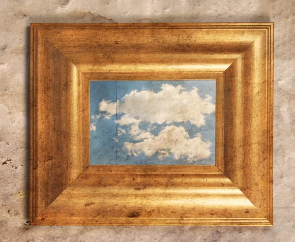 Marco con una nube — Foto de Stock