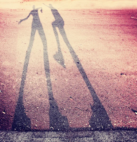 Sombra de dos personas — Foto de Stock