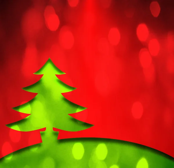 Paper christmas tree — Stock Photo, Image