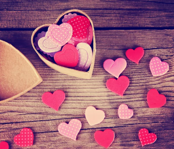 Сердца ко Дню Святого Валентина — стоковое фото