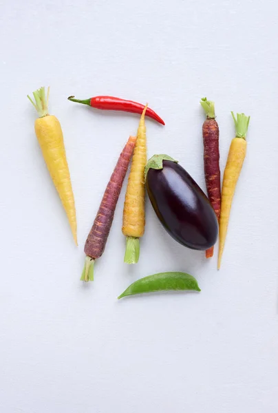 Produtos hortícolas crus fundo alimentar — Fotografia de Stock